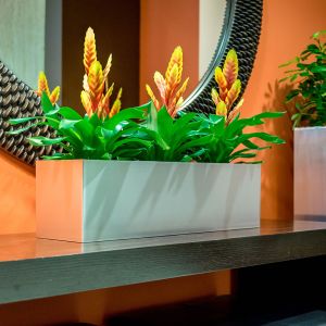 Vista Metallic Rectangle Planter