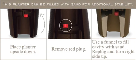 How to fill the sand compartment
